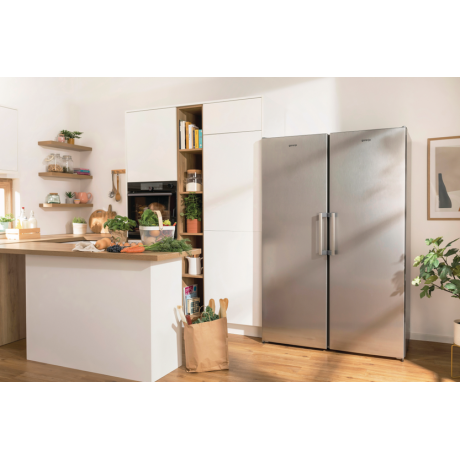 Gorenje R619EES5 + FN619EES5 Σετ Ψυγείο και Καταψύκτης No Frost Inox Υ185xΠ120xB66.3εκ 031009501+31009601